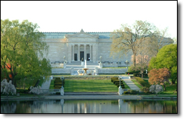 The trail passes near many of the cultural institutions at University Circle such as the Cleveland Museum of Art.