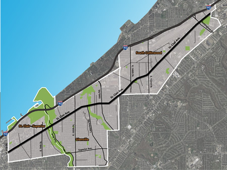 St. Clair Corridor Study Map